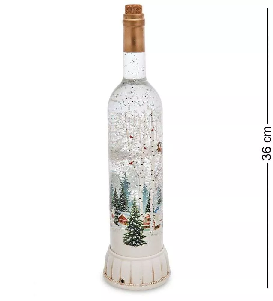 Новогодняя бутылка с подсветкой