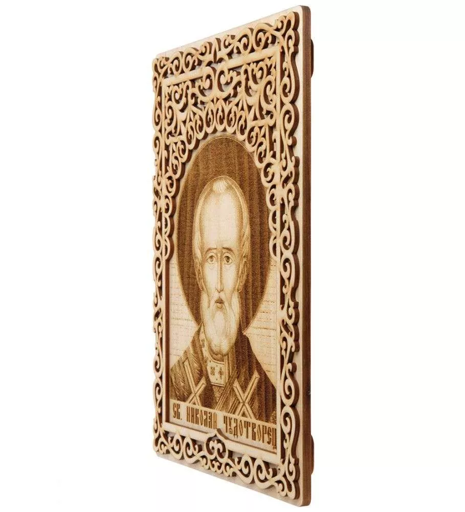 Икона с окладом Святой Николай Чудотворец