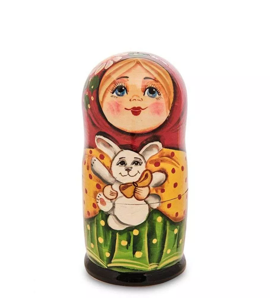 Матрешка Ксения с зайцем