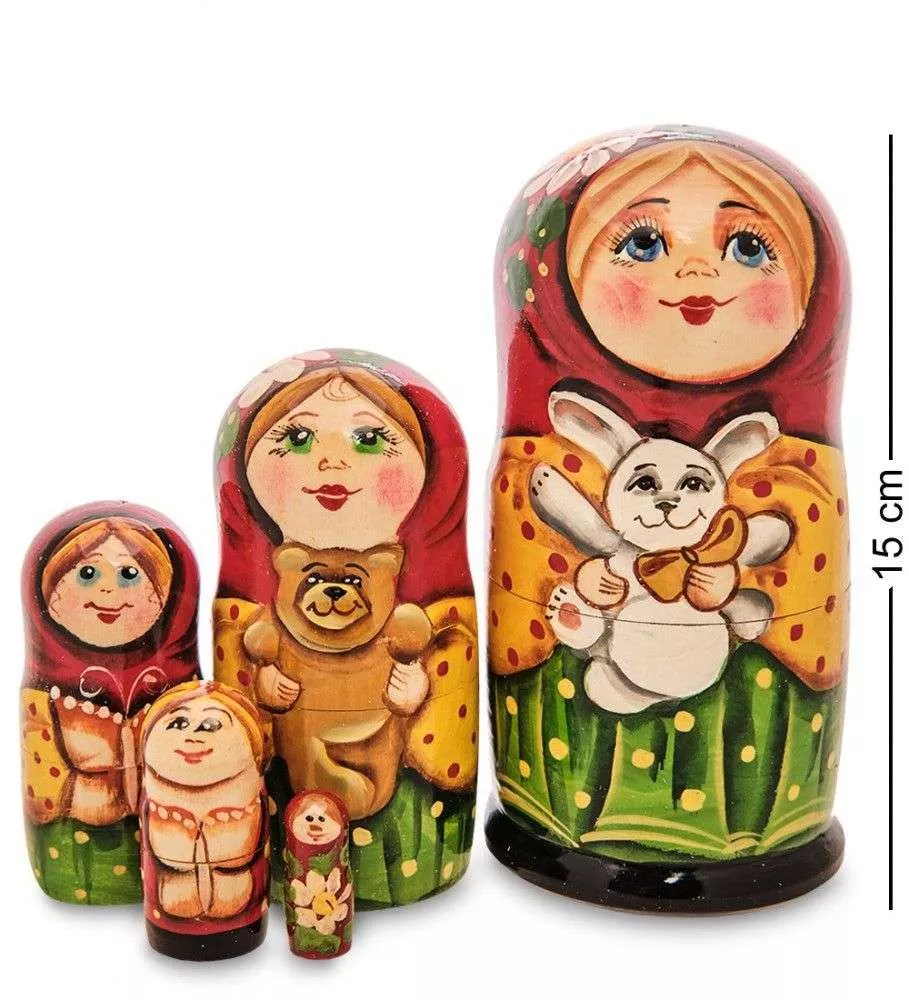 Матрешка Ксения с зайцем