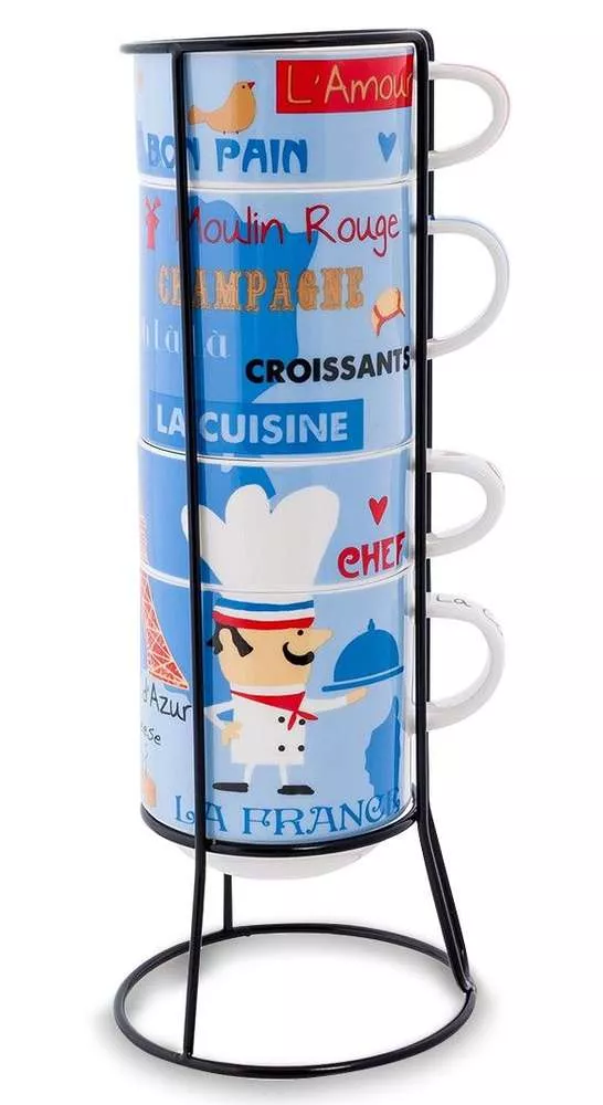 Набор кружек на подставке Chef