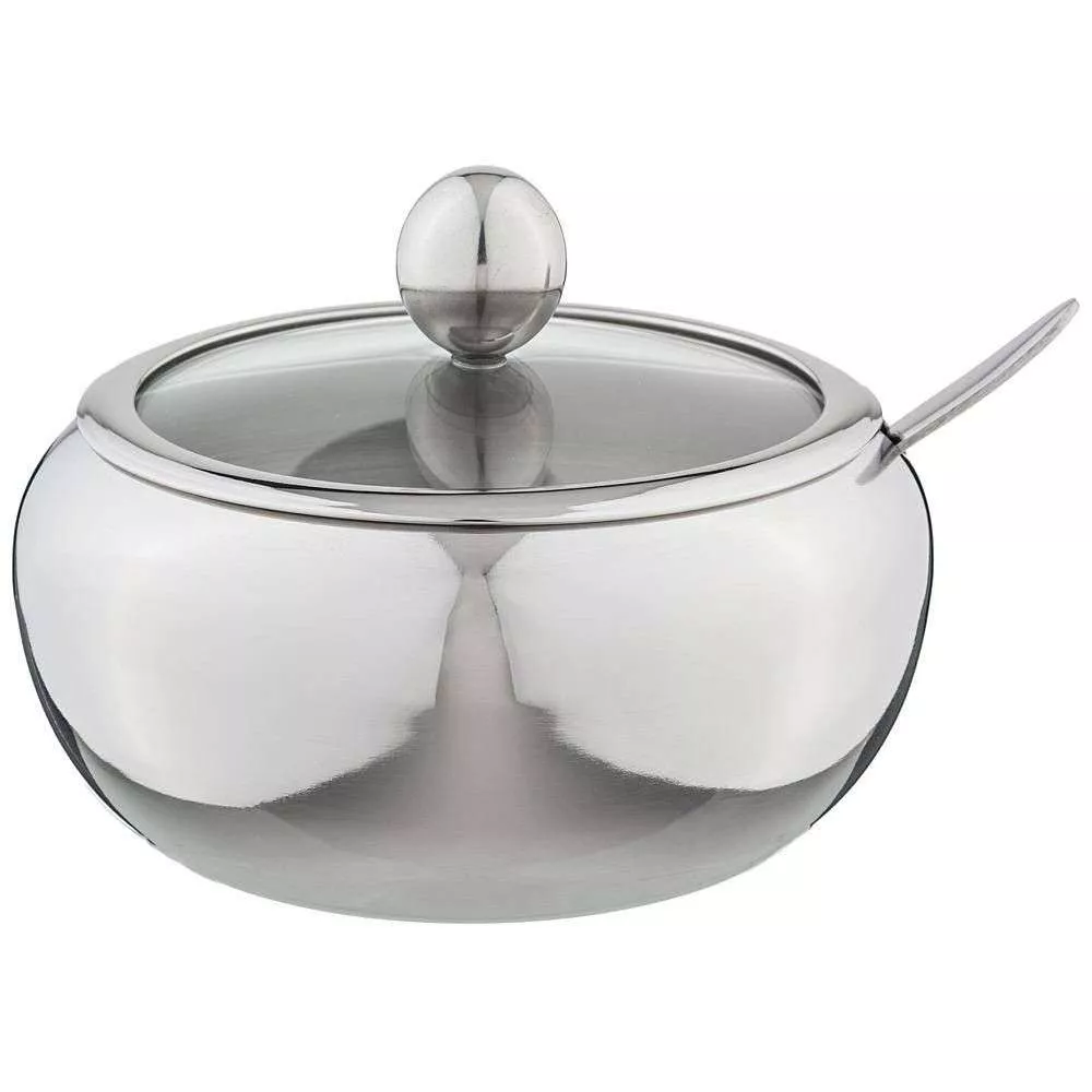 Сахарница с ложкой Silver