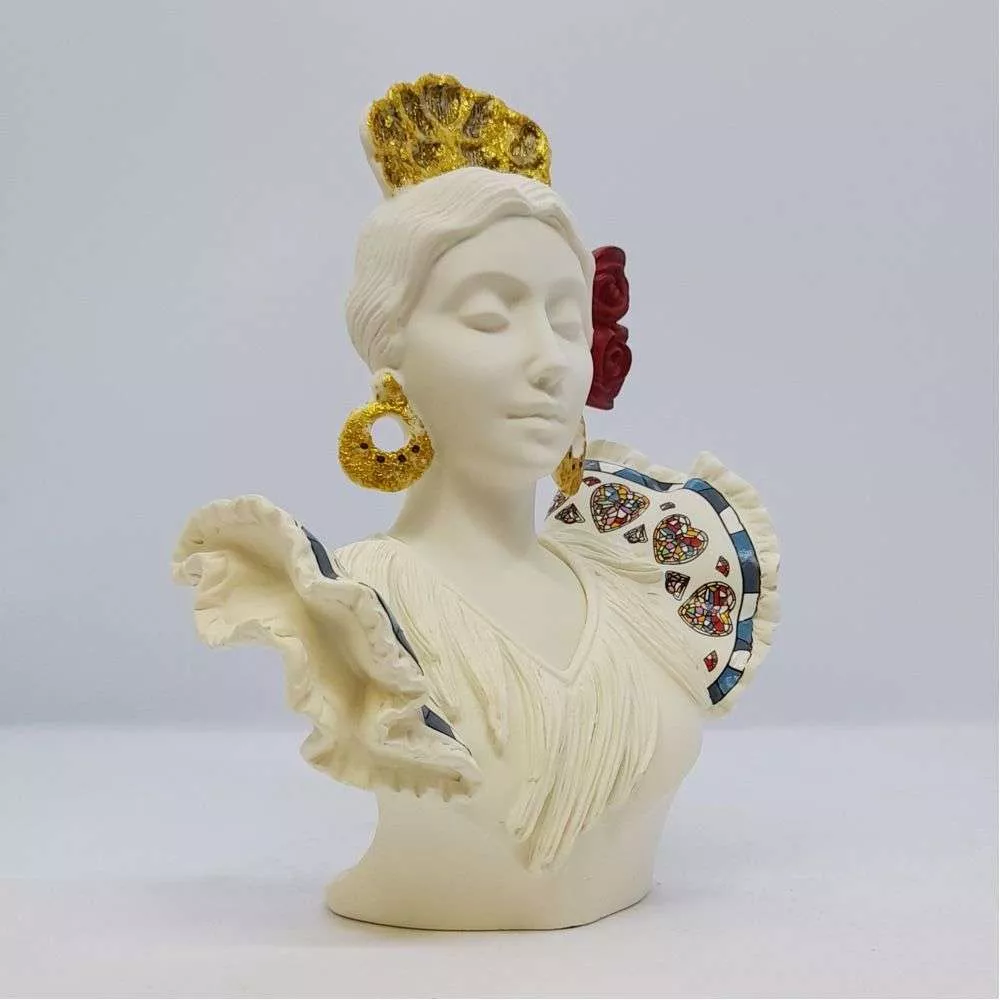 Статуэтка Sevillian Red Bust Tile (Бюст Севильяны белый)