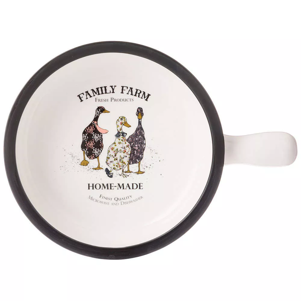 Салатник с ручкой Family farm
