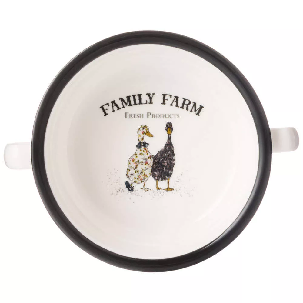 Бульонница с блюдцем Family farm