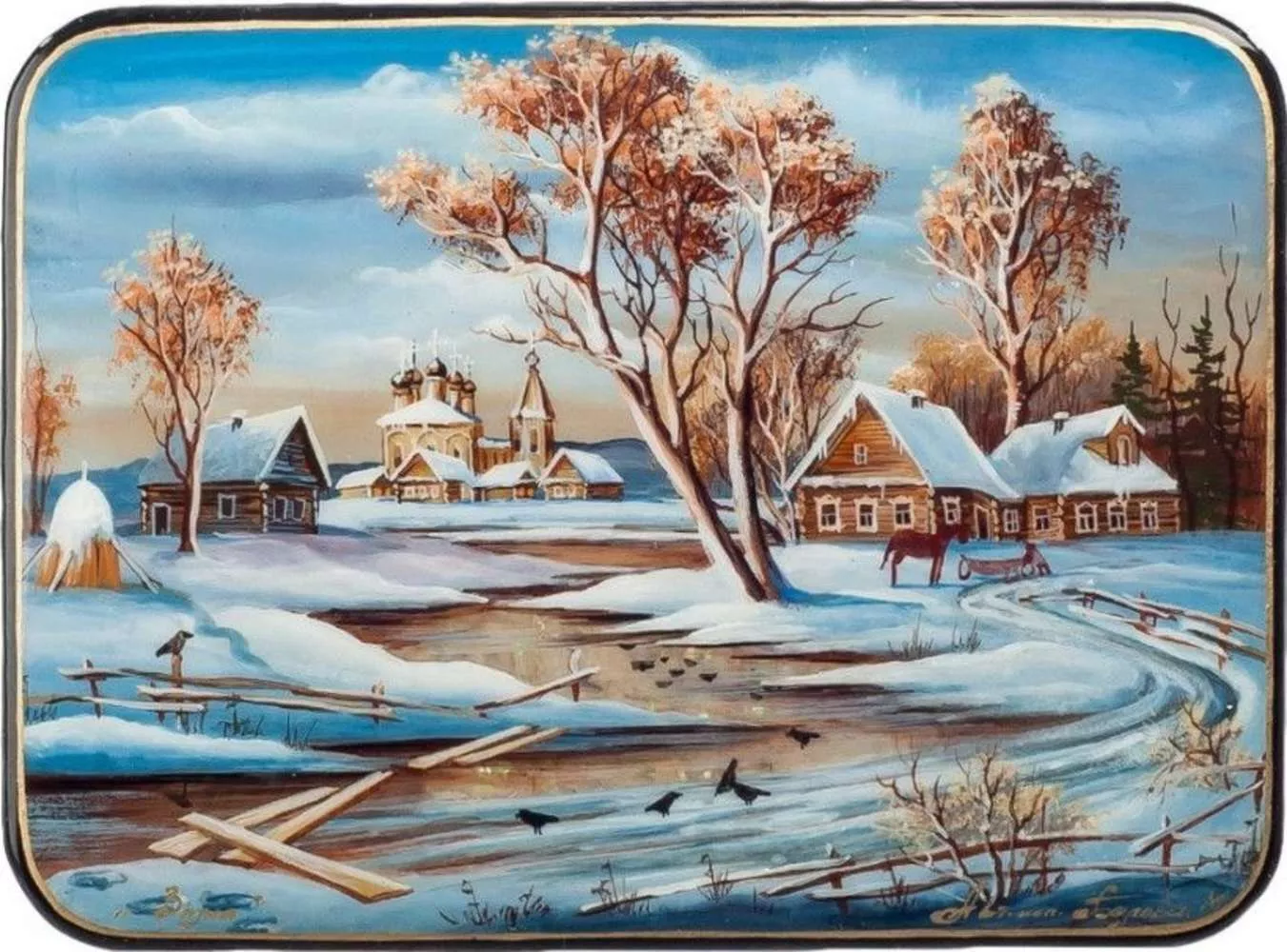 Шкатулка Пейзаж (Белова)