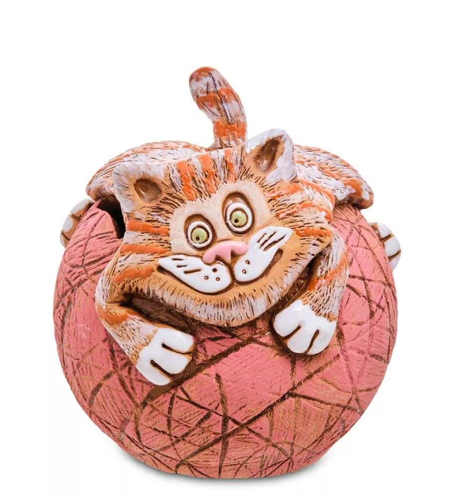 Копилка Игривый котик на клубке