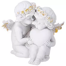 Фигурка Влюбленные ангелочки коллекция Amore