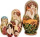 Матрешка Альфонс Муха - Драгоценные камни. Топаз