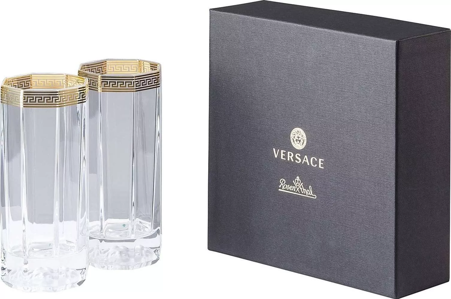 Комплект из 2-х стаканов для аперитива Versace Medusa d’Or