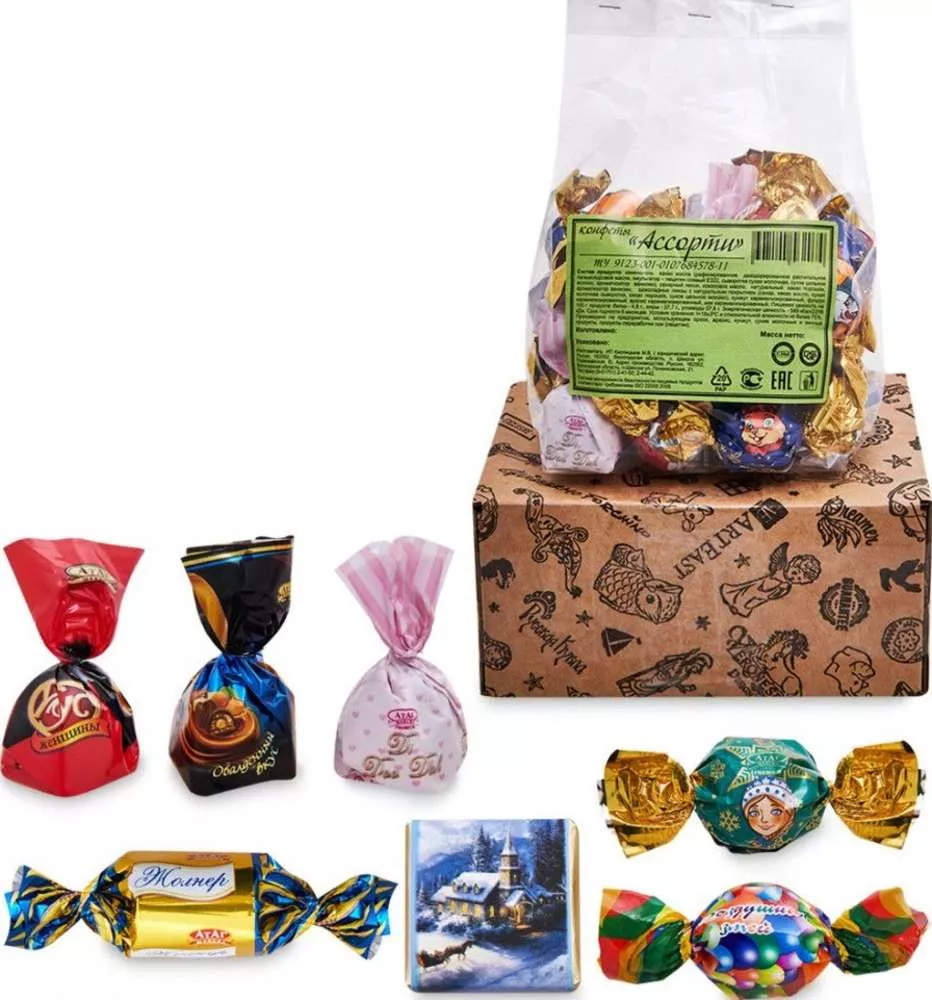 Конфеты Ассорти АТАГ, 0,5 кг