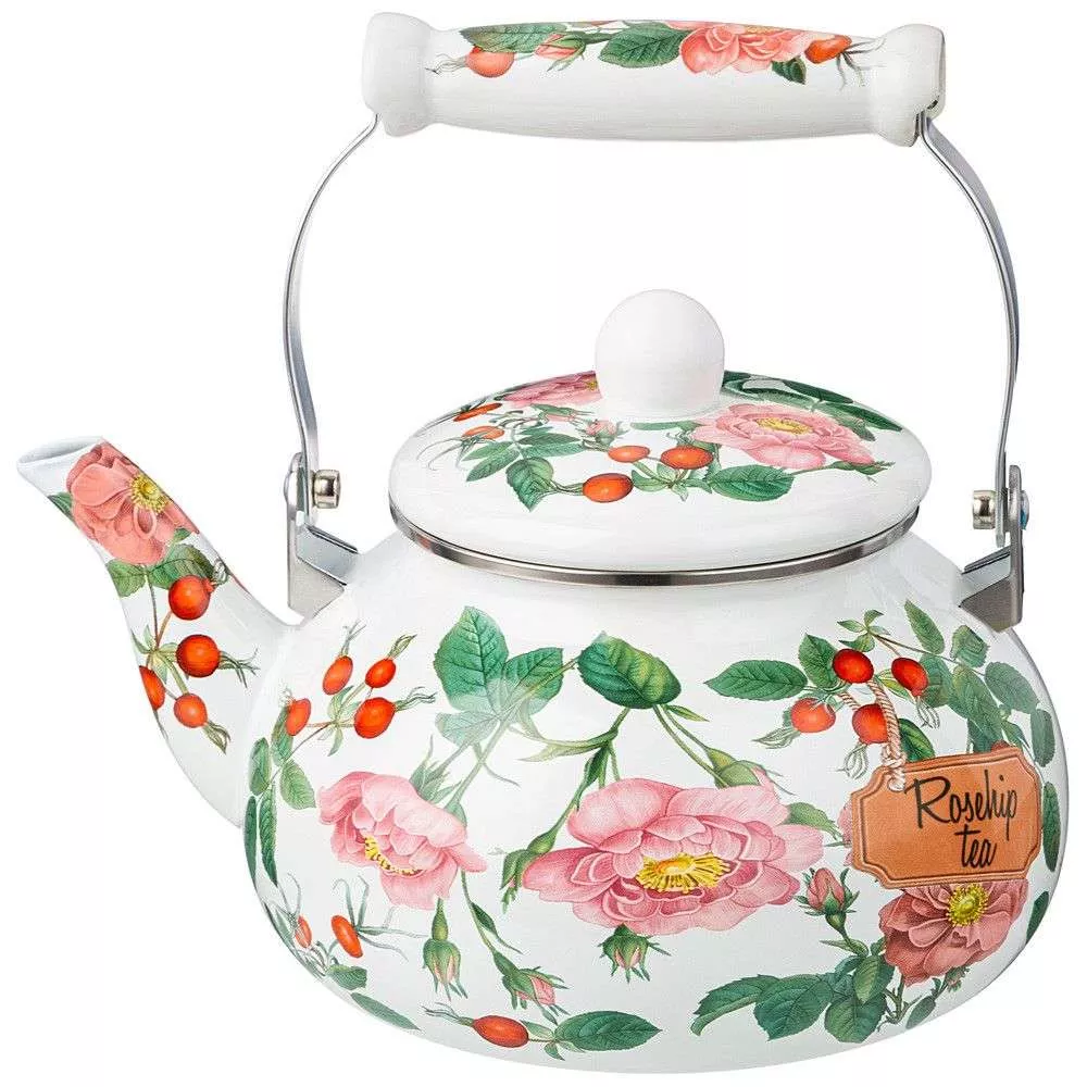 Чайник эмалированный Rosehip Tea
