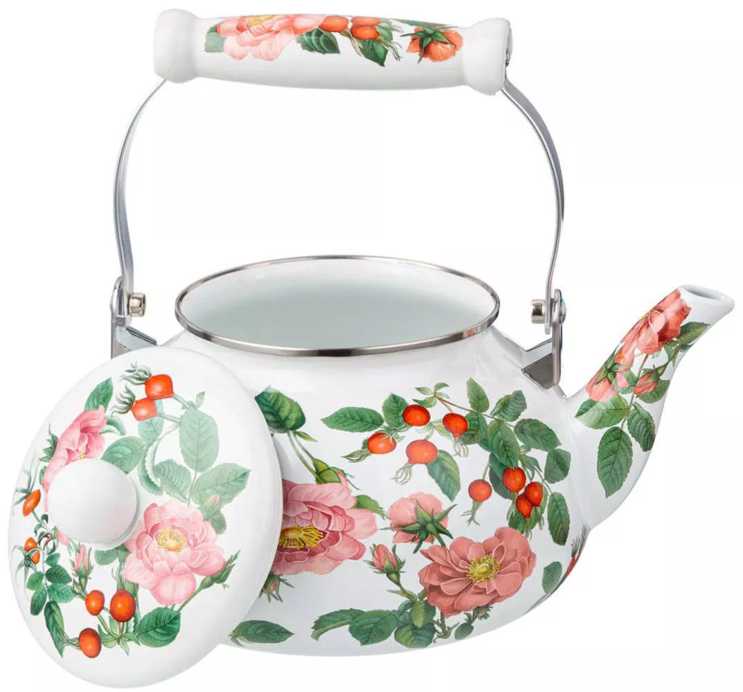 Чайник эмалированный Rosehip Tea