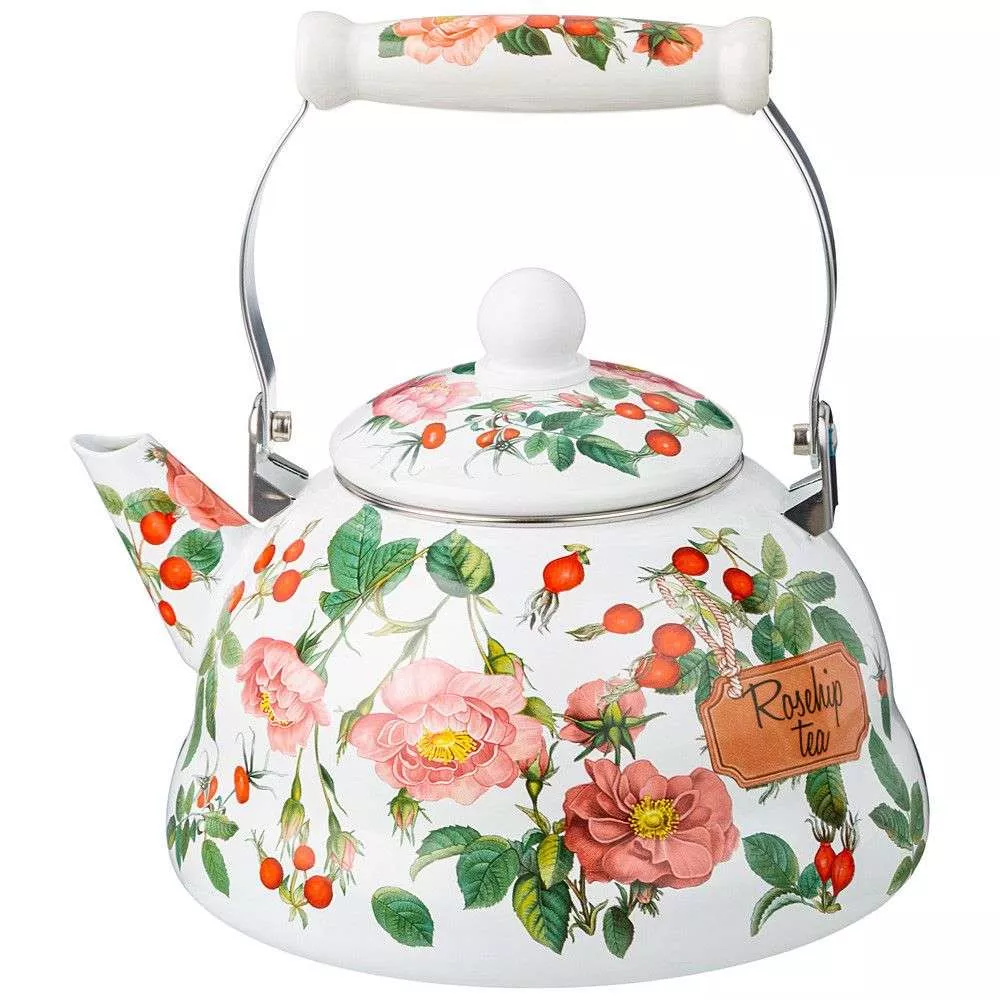 Чайник эмалированный Rosehip Tea