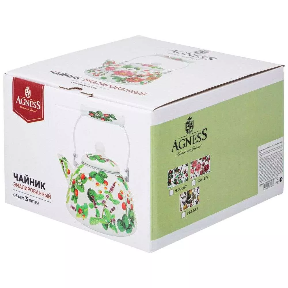 Чайник эмалированный Rosehip Tea
