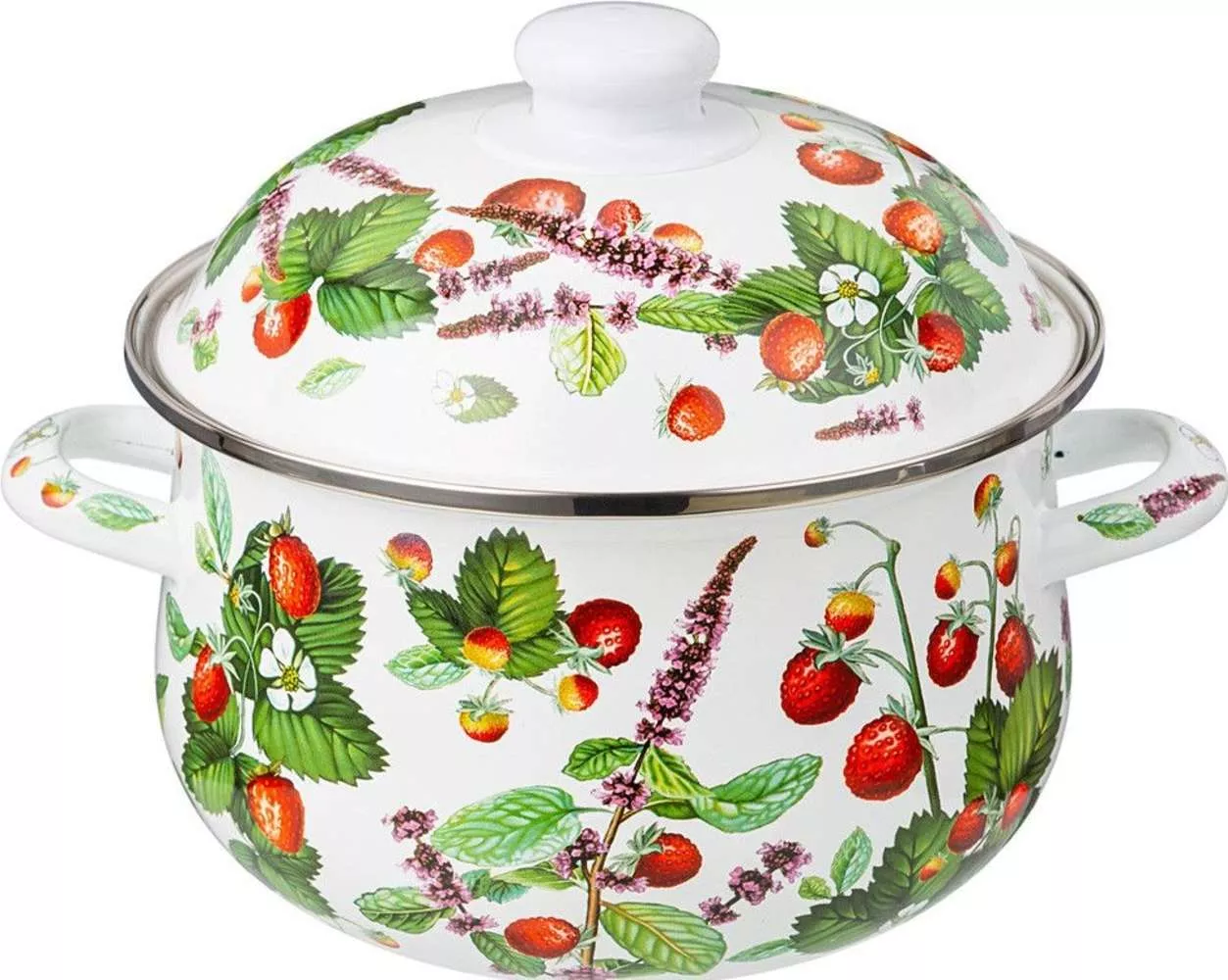 Кастрюля эмалированная Berry Tea