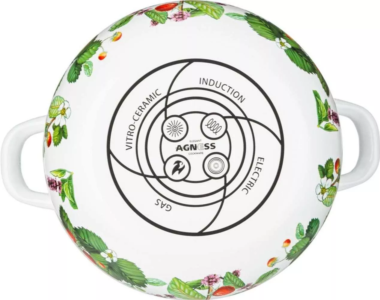 Кастрюля эмалированная Berry Tea