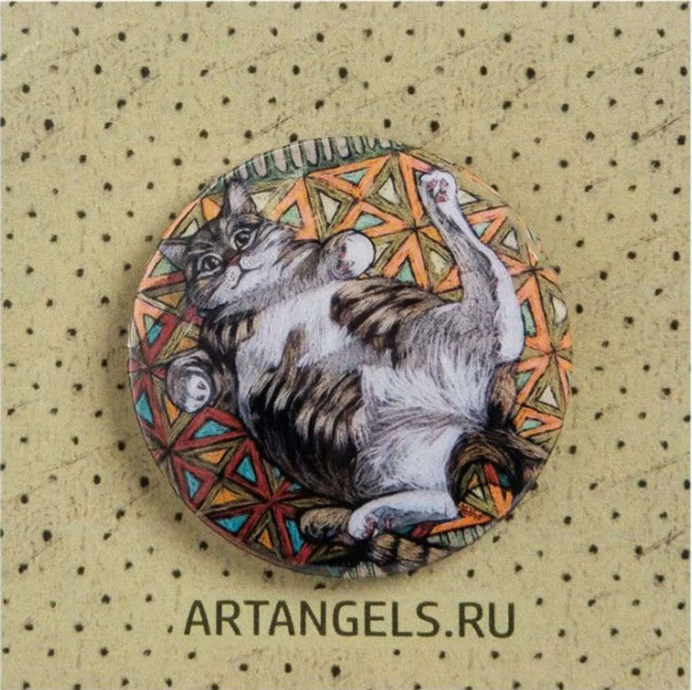 Закатный значок Обниму тебя покрепче