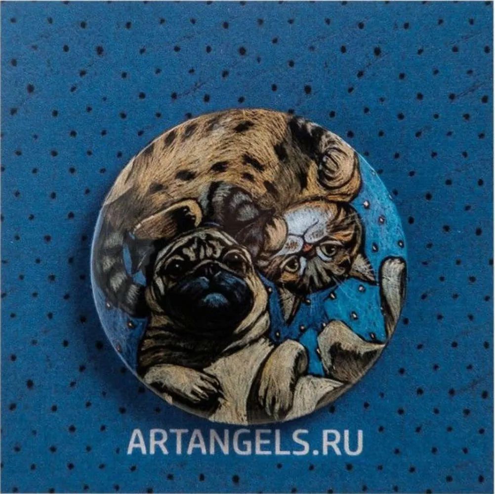 Закатный значок Инь и Янь