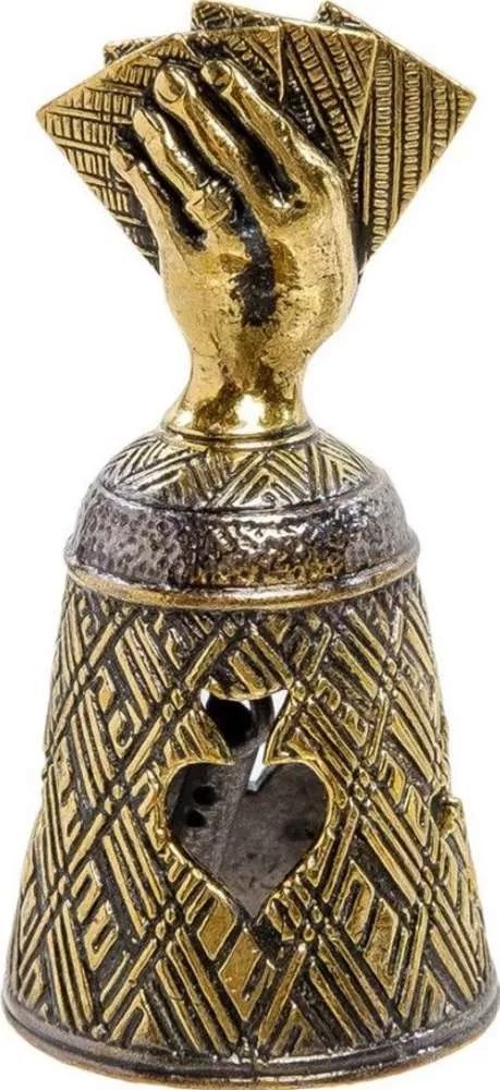 Фигурка Колокольчик-Карточный игрок