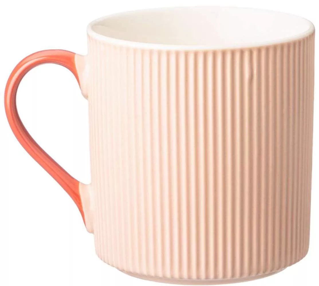 Кружка Coffee (розовая с золотой деталью)