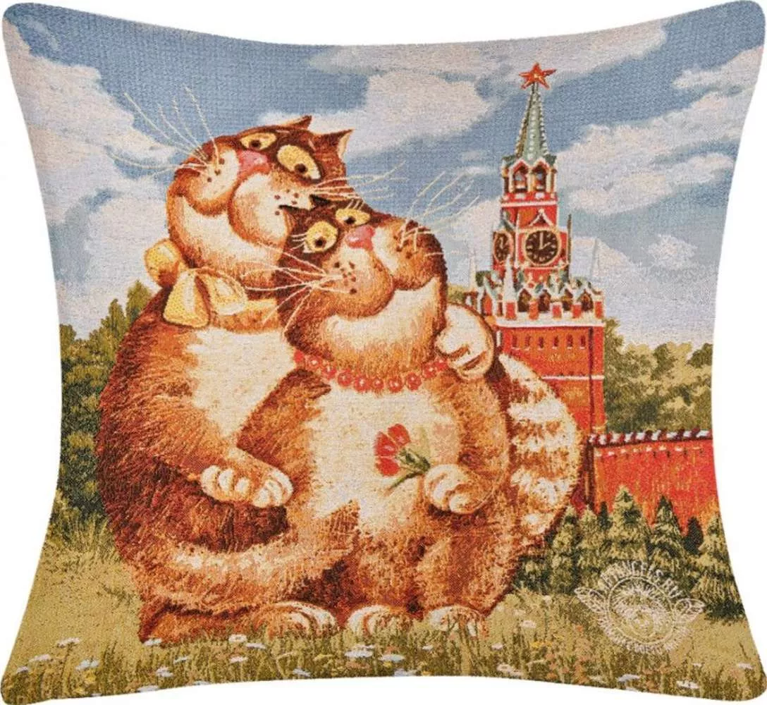 Подушка  гобеленовая Красиво жить не запретишь!
