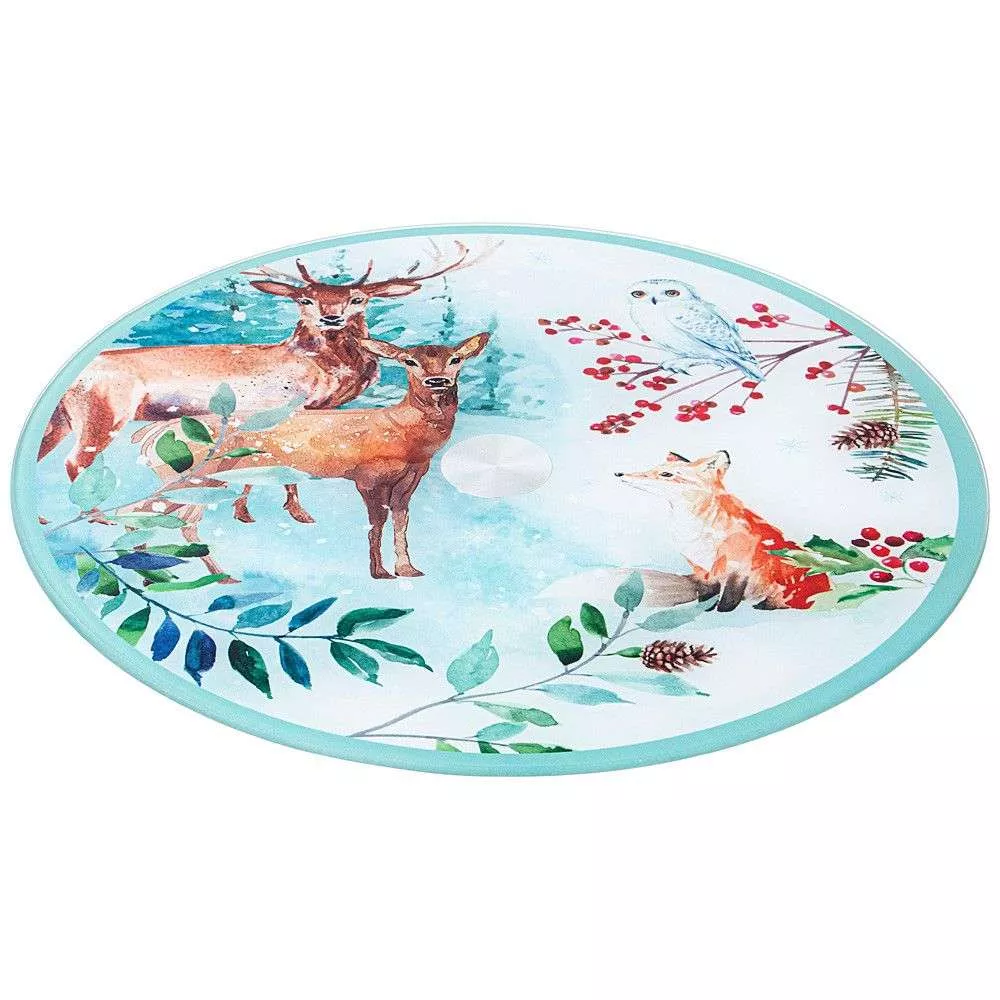 Тортовница вращающаяся Зимняя сказка