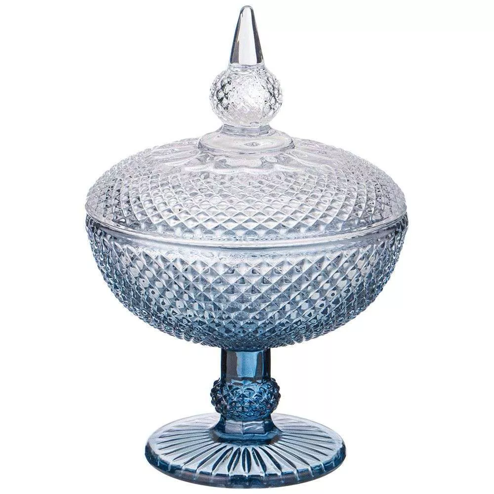 Емкость для хранения на ножке Diamant blue