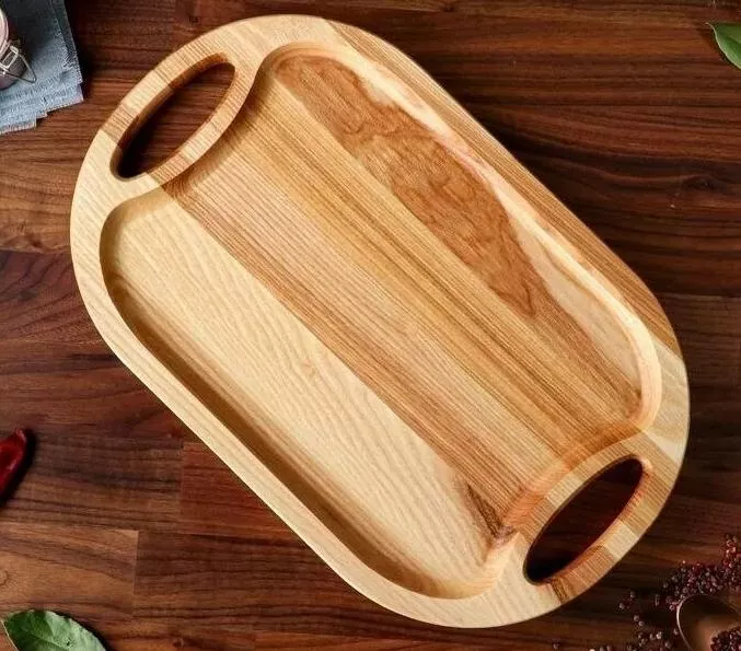 Блюдо овальное с ручками Wood