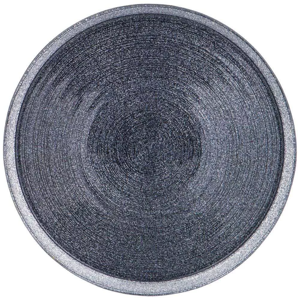 Тарелка акцентная Miracle black silver