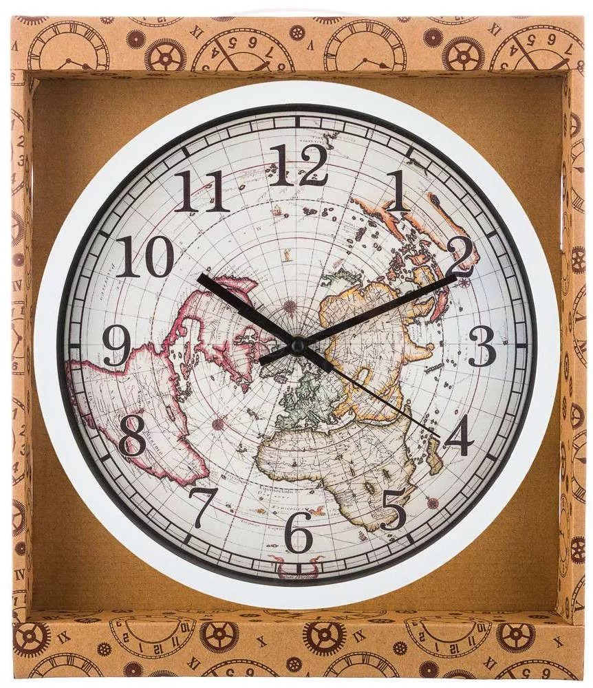 Часы настенные кварцевые World mapе