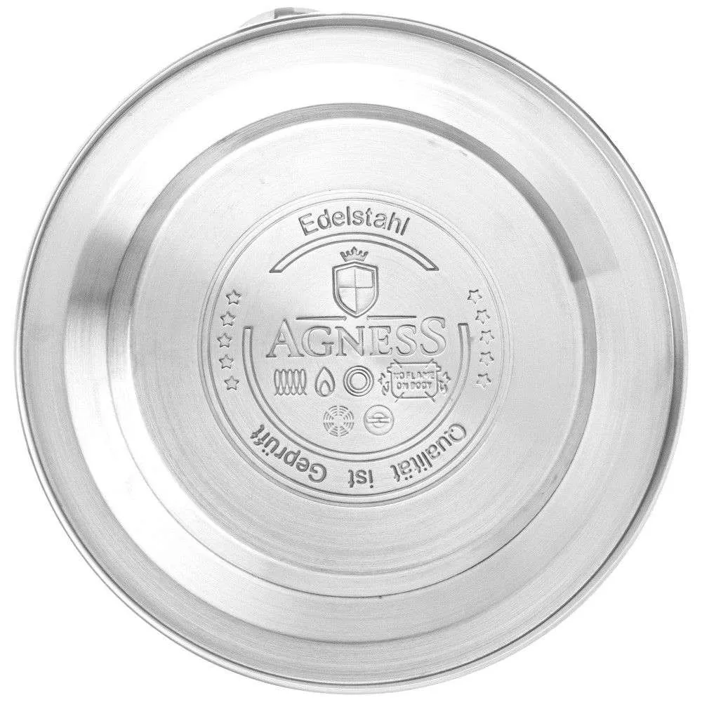 Чайник Agness Cream со свистком