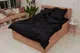 Постельное белье Моне (черный) страйп сатин Евро 4н