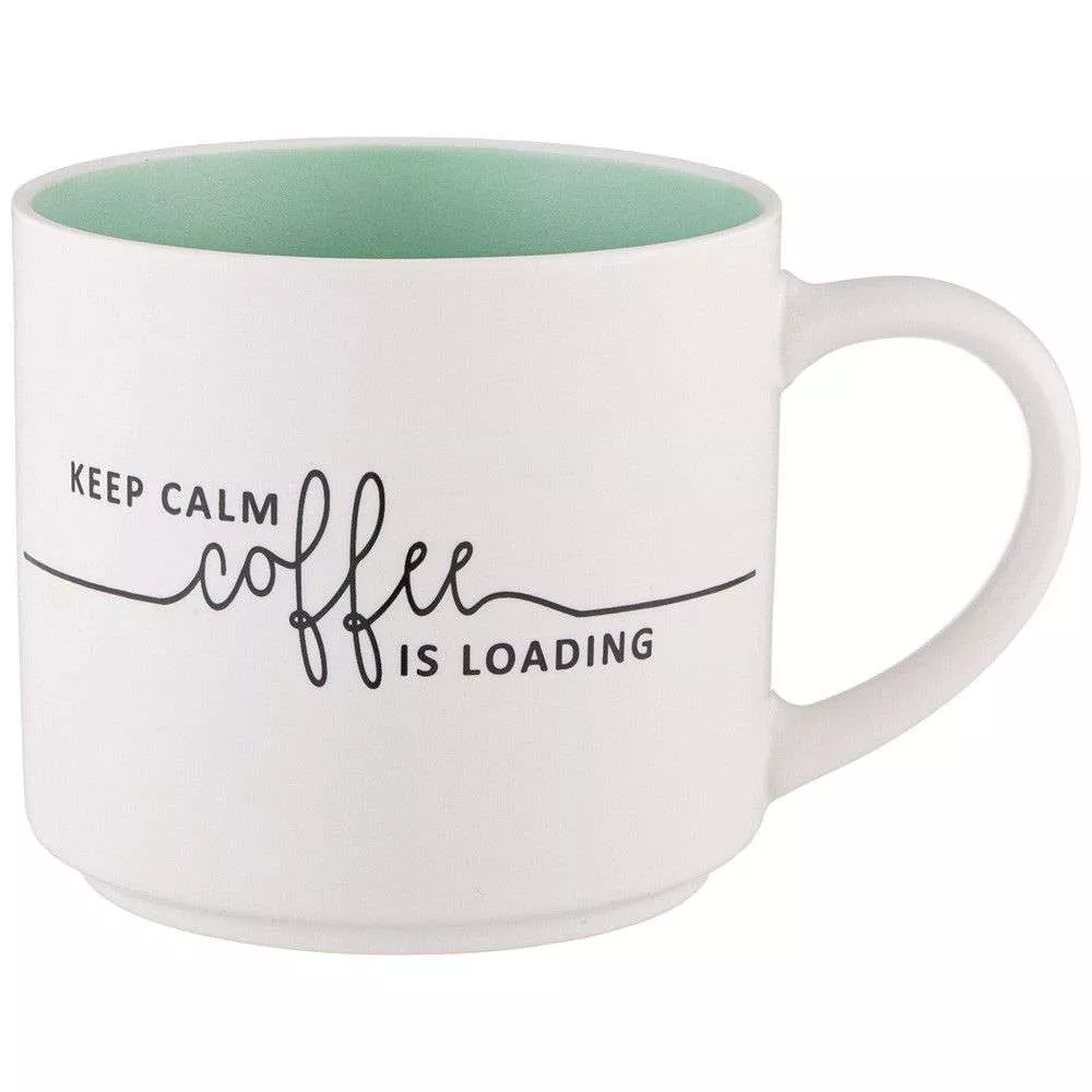 Кружка Keep calm coffee is loading