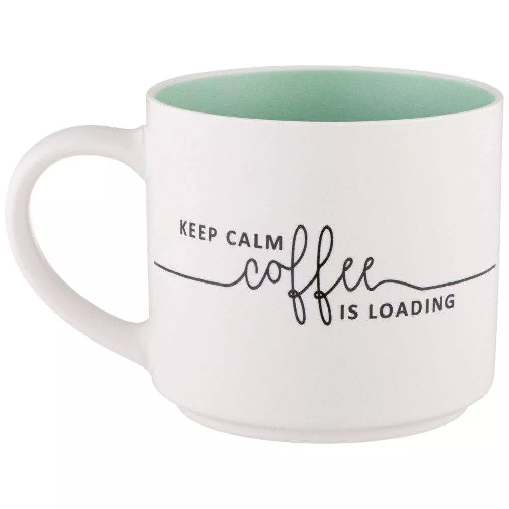 Кружка Keep calm coffee is loading