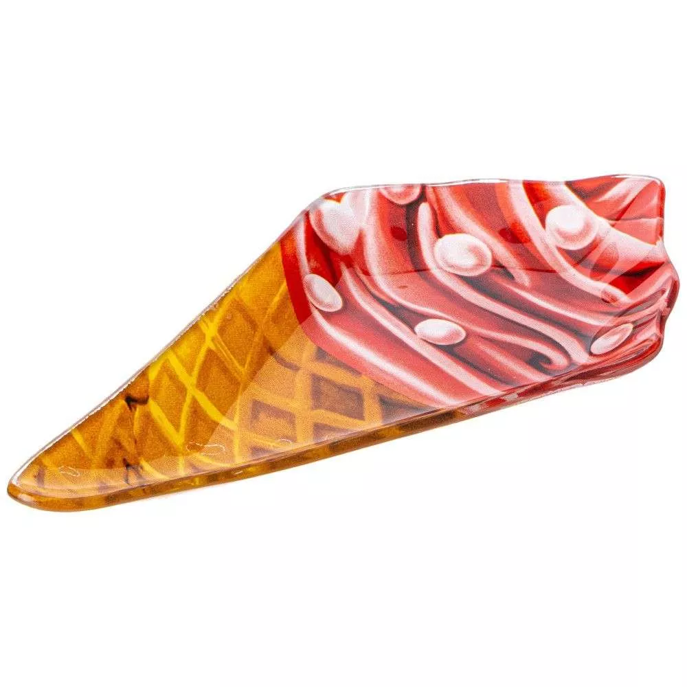 Блюдо сервировочное стеклянное Ice Cream