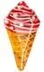 Блюдо сервировочное стеклянное Ice Cream