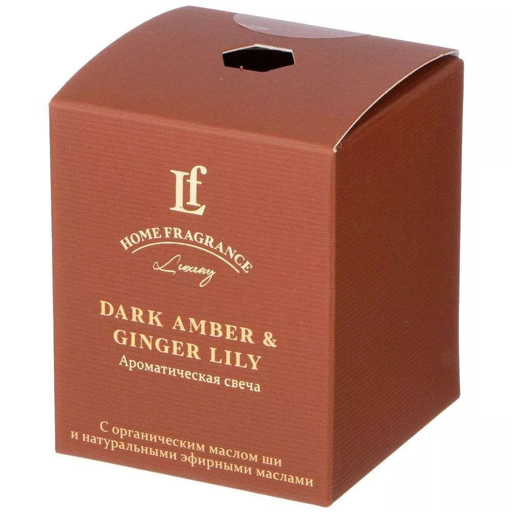 Свеча ароматизированная в стакане Dark amber & ginger lily