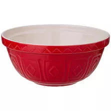 Миска - салатник для смешивания и сервировки Орнамент Kitchen passion красный