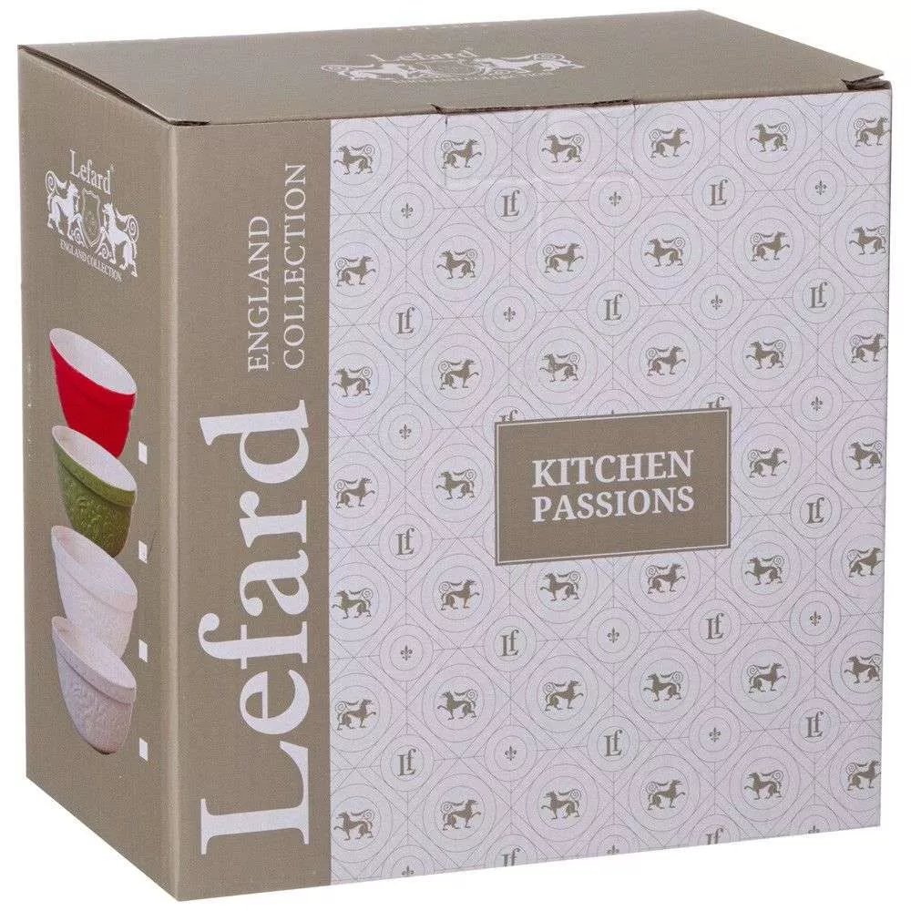 Миска - салатник для смешивания и сервировки Kitchen passion Сердечки (зеленый)