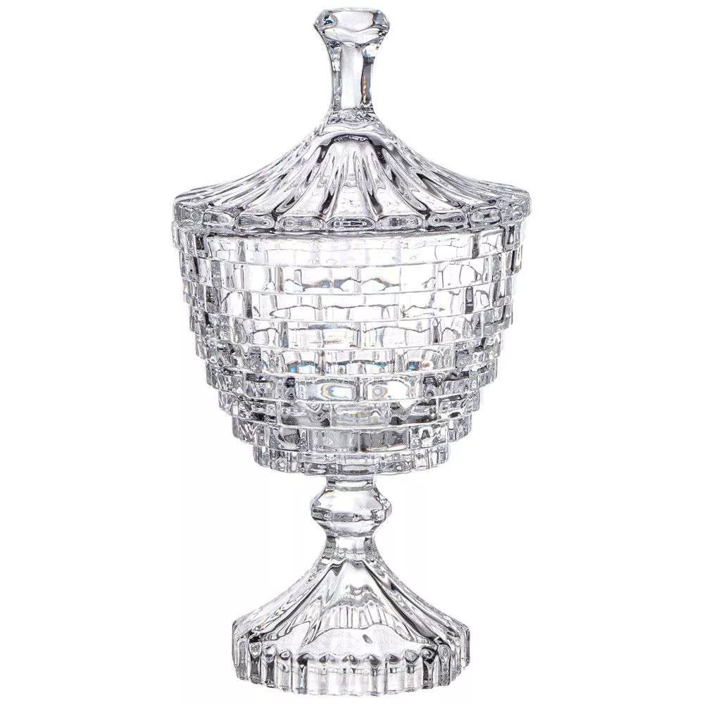 Сахарница с крышкой на ножке Saphir