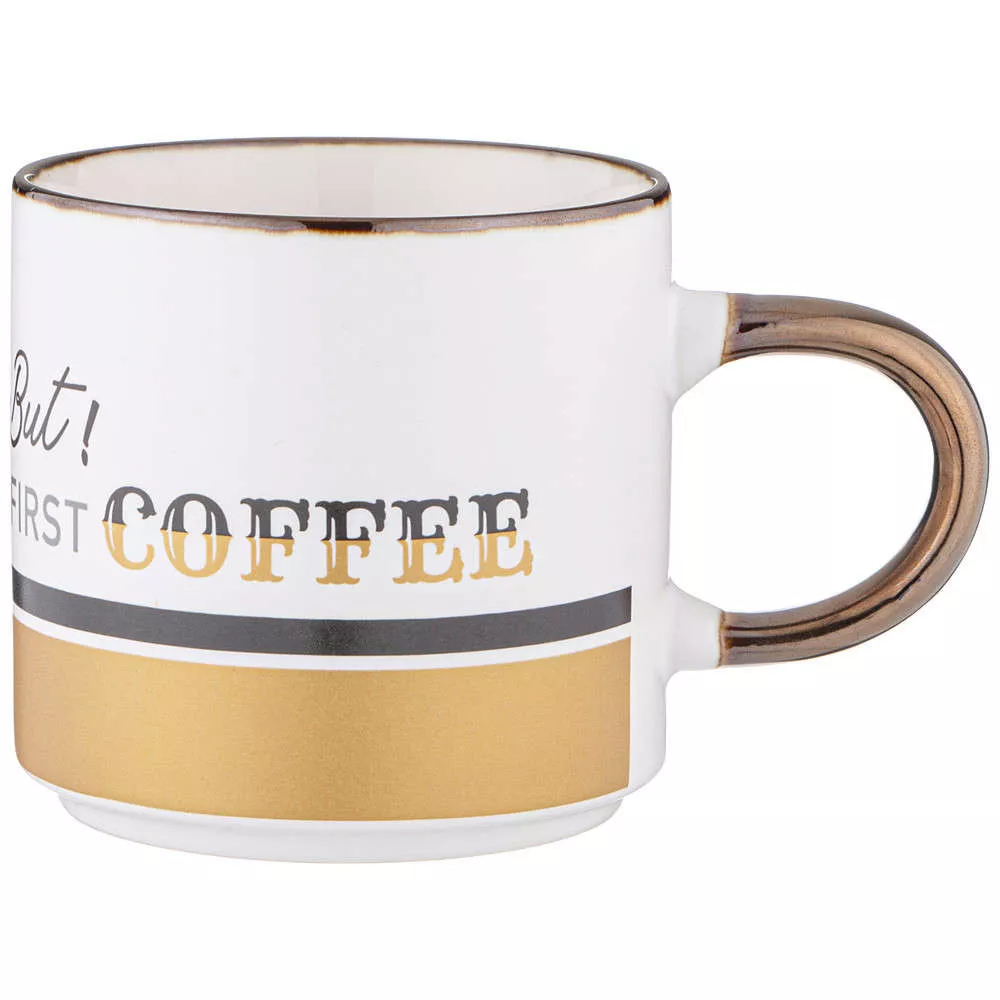 Кружка But first coffee (белая)