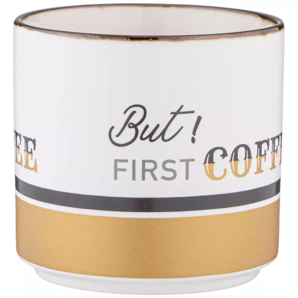 Кружка But first coffee (белая)