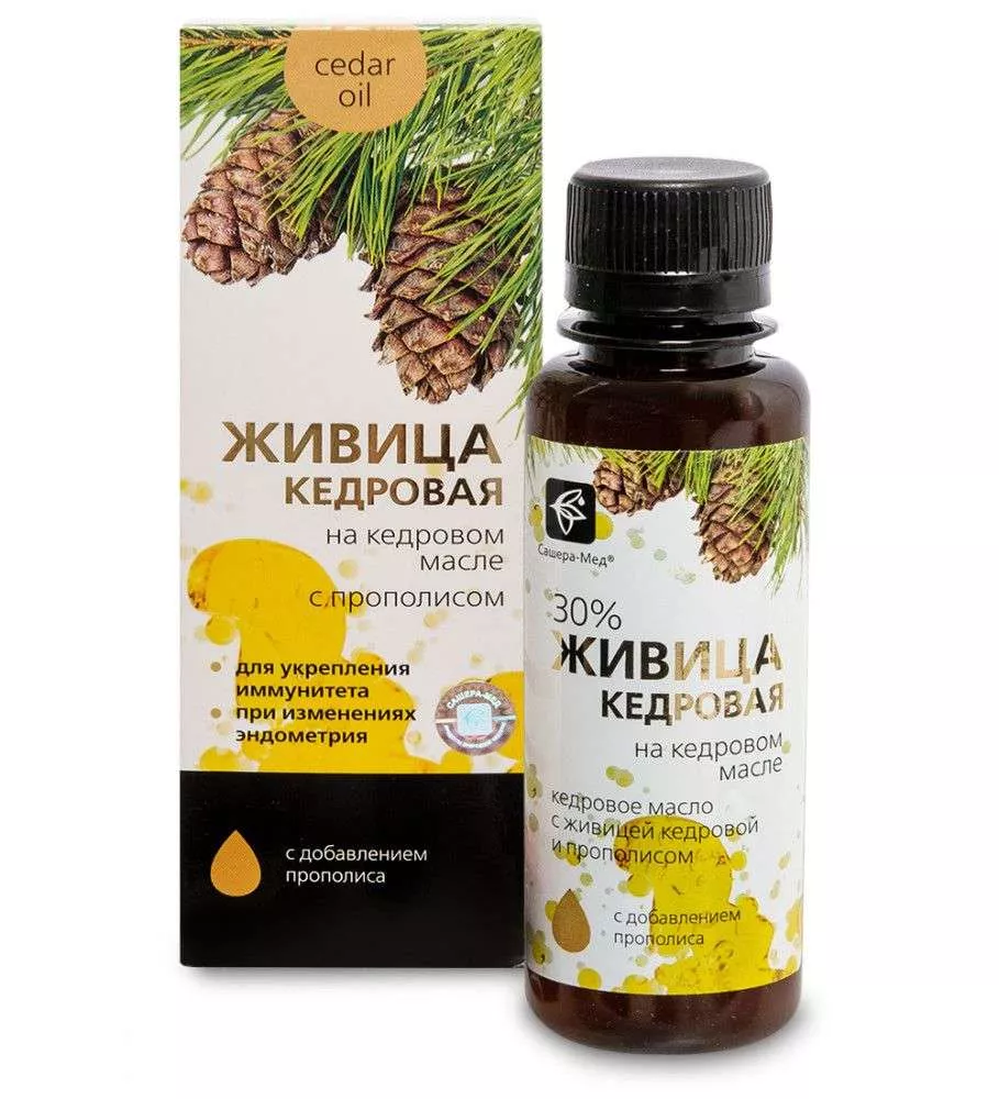 Живица кедровая на кедровом масле С прополисом - Укрепление иммунитета