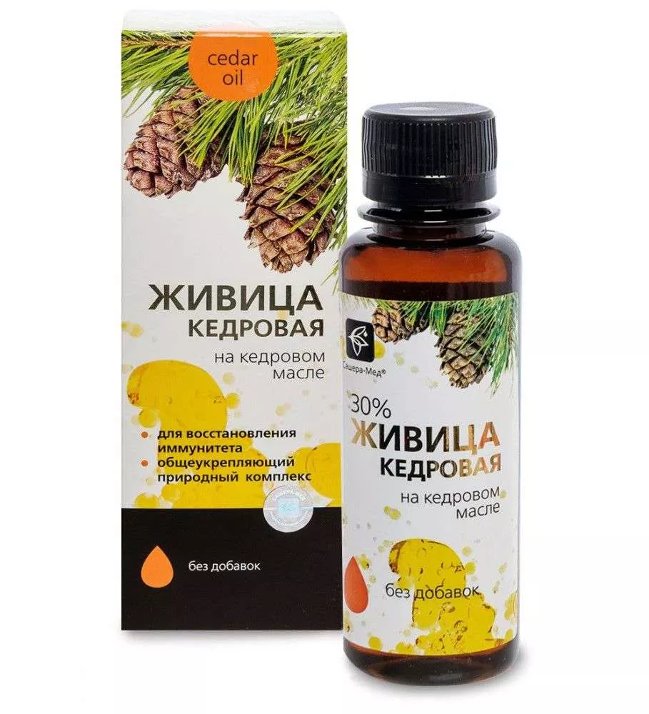 Живица кедровая на кедровом масле - Общеукрепляющий комплекс