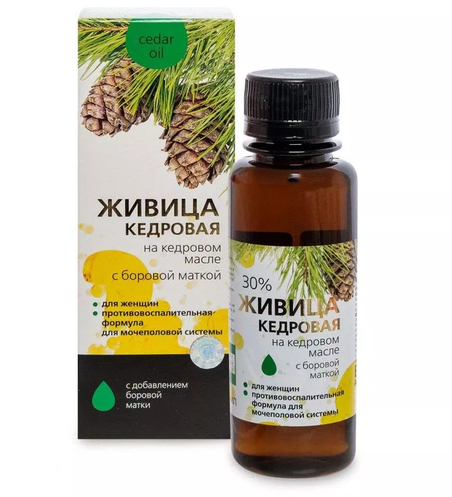 Живица кедровая на кедровом масле С боровой маткой - Для женского здоровья