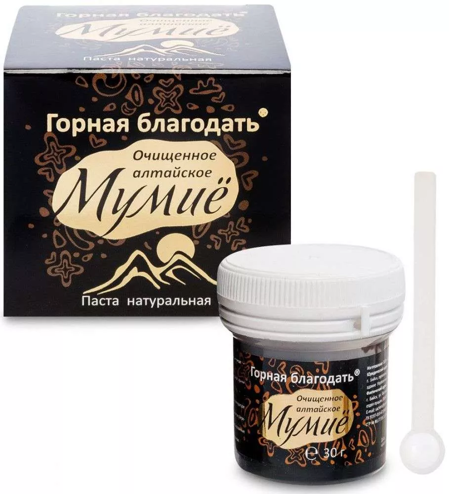 Горная благодать БАД Мумиё алтайское очищенное, 30 г