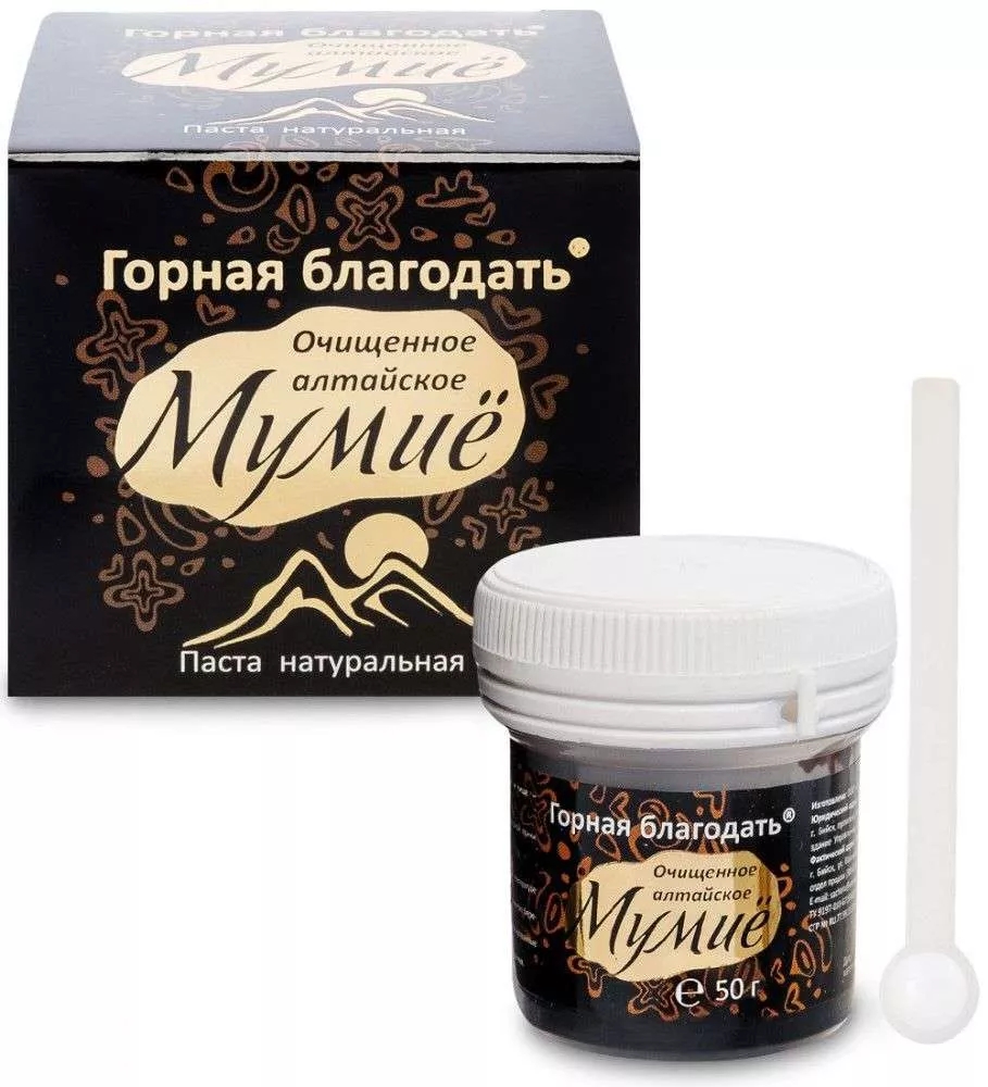 Горная благодать БАД Мумиё алтайское очищенное, 50 г