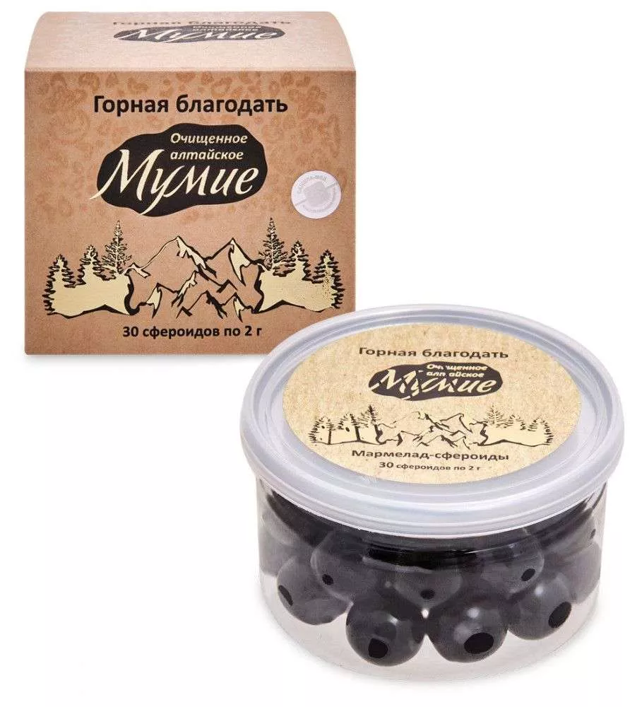 Мумиё мармелад сфероиды, 30*2г
