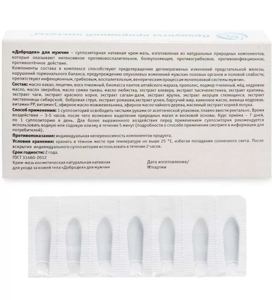 Добродея Средство косметическое для интимной гигиены для мужчин